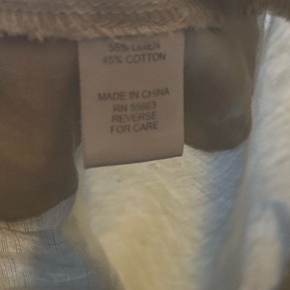 For Cynthia Linen Cotton Women’s Button Down 3/4 Sleeve Size L Boho Indie Tunic - Picture 15 of 15